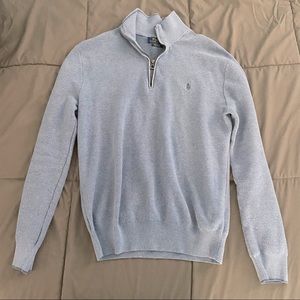 Light Blue Ralph Lauren Quarter Zip
